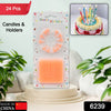 6239 Birthday Party Candles (Pack of 24 pcs) Eshaan Traders