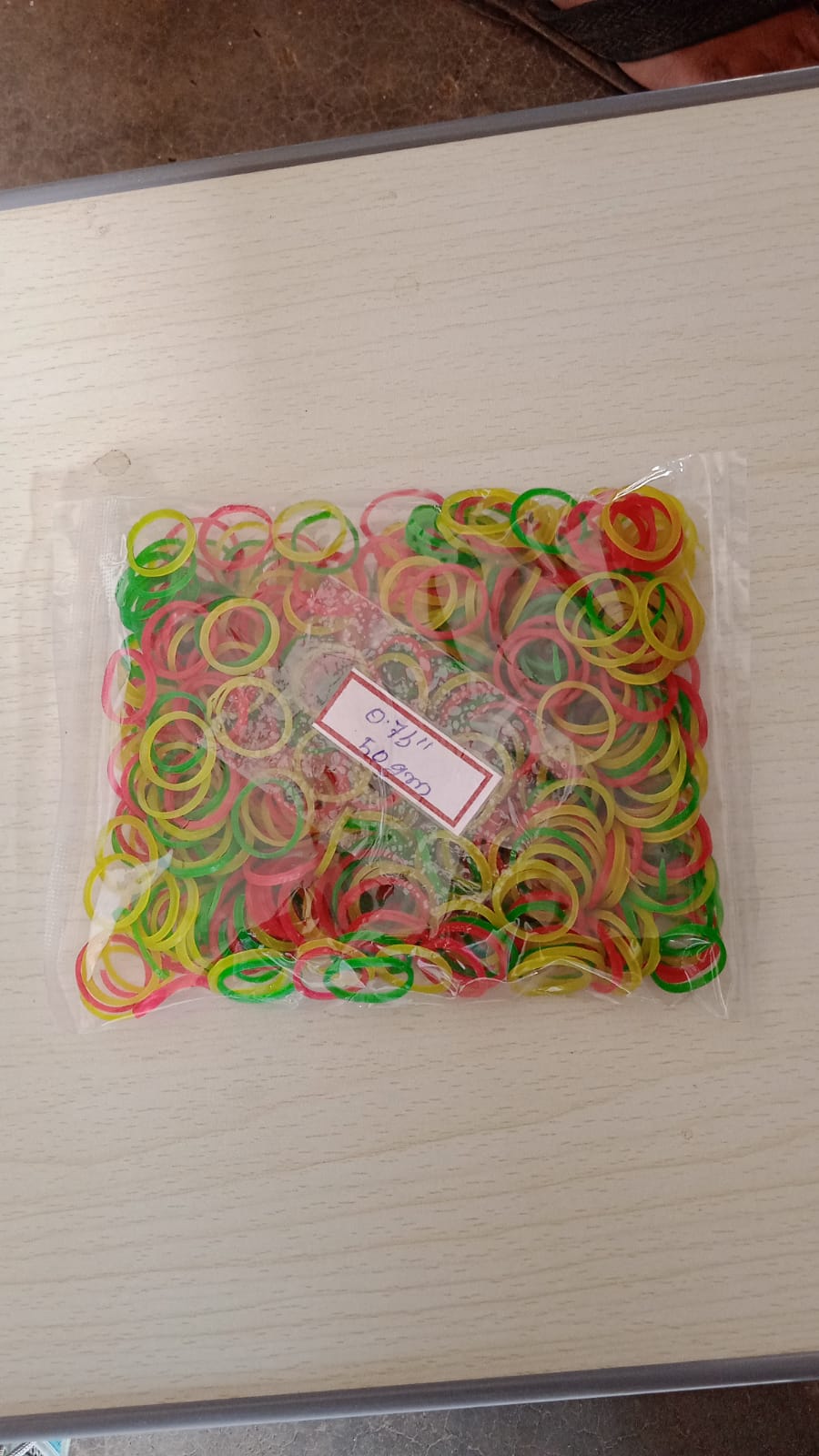 4356 Rubber Band For Office/Home and Kitchen Accessories Item Products, Elastic Rubber Bands, Flexible Reusable Nylon Elastic Unbreakable, For Stationery, School  Multicolor (0.75 Inch, 50 GM) Eshaan Traders