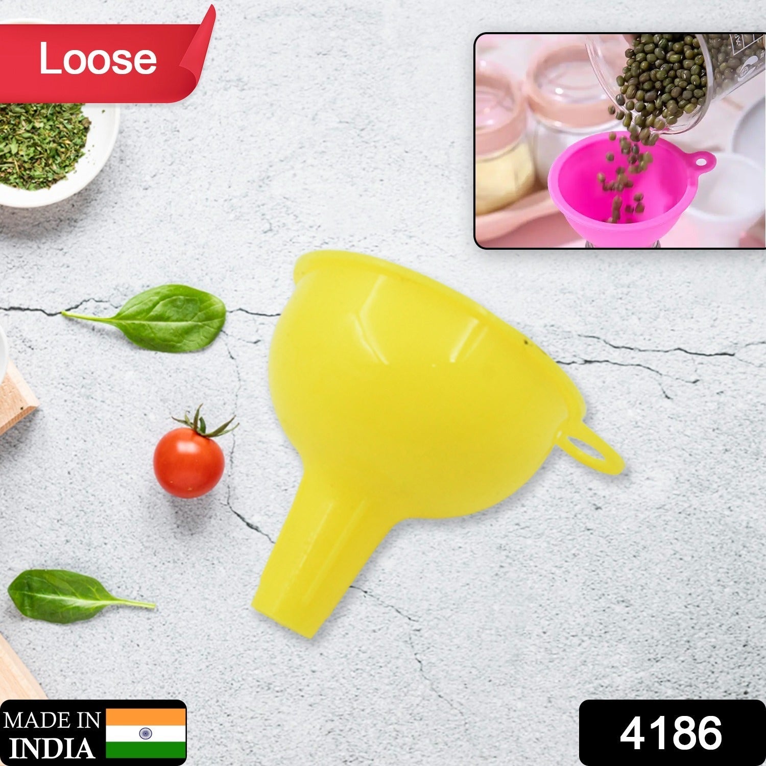 Silicone Funnel For Pouring Oil, Sauce, Water, Juice And Small Food-GrainsFood Grade Silicone Funnel Eshaan Traders