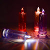 6244 Big Simple Candles for Home Decoration, Crystal Candle Lights (Multicolor) Eshaan Traders