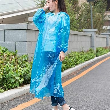 9311 Portable Adult Rain Coat, Raincoat Waterproof Button Cardigan Portable Raincoat  Adult Outdoor Traveling Plastic Material Raincoat/Rain wear/Rain Suit for Outdoor Accessory (1pc) Eshaan Traders