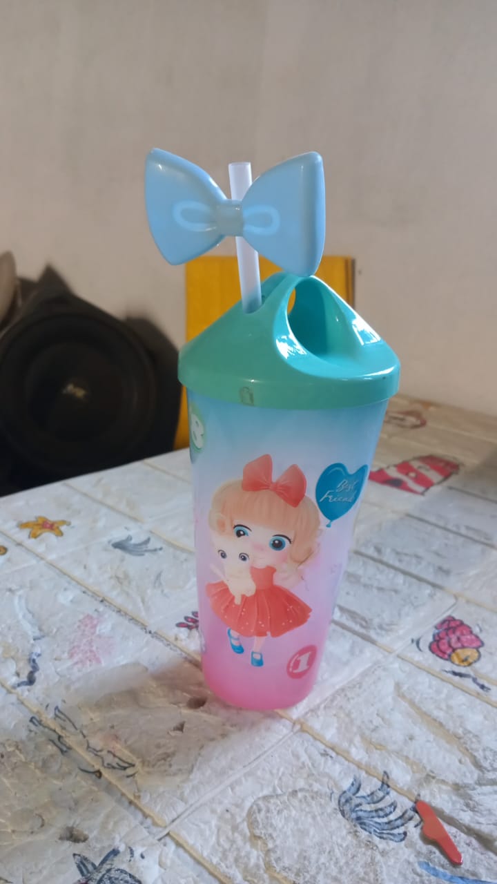 0290 LED Light Unicorn Water Bottle/Tumbler/ Mug with Straw & Lid for Kids Glitter Sipper with Toy Drinking Cups for Boys and Girls School/Tuition/Gym/ Picnic, Kids and Adults, Birthday Return Gifts Eshaan Traders