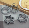 0813 Cookie Cutter Stainless Steel Cookie Cutter with Shape Heart Round Star and Flower (12 Pieces) DeoDap