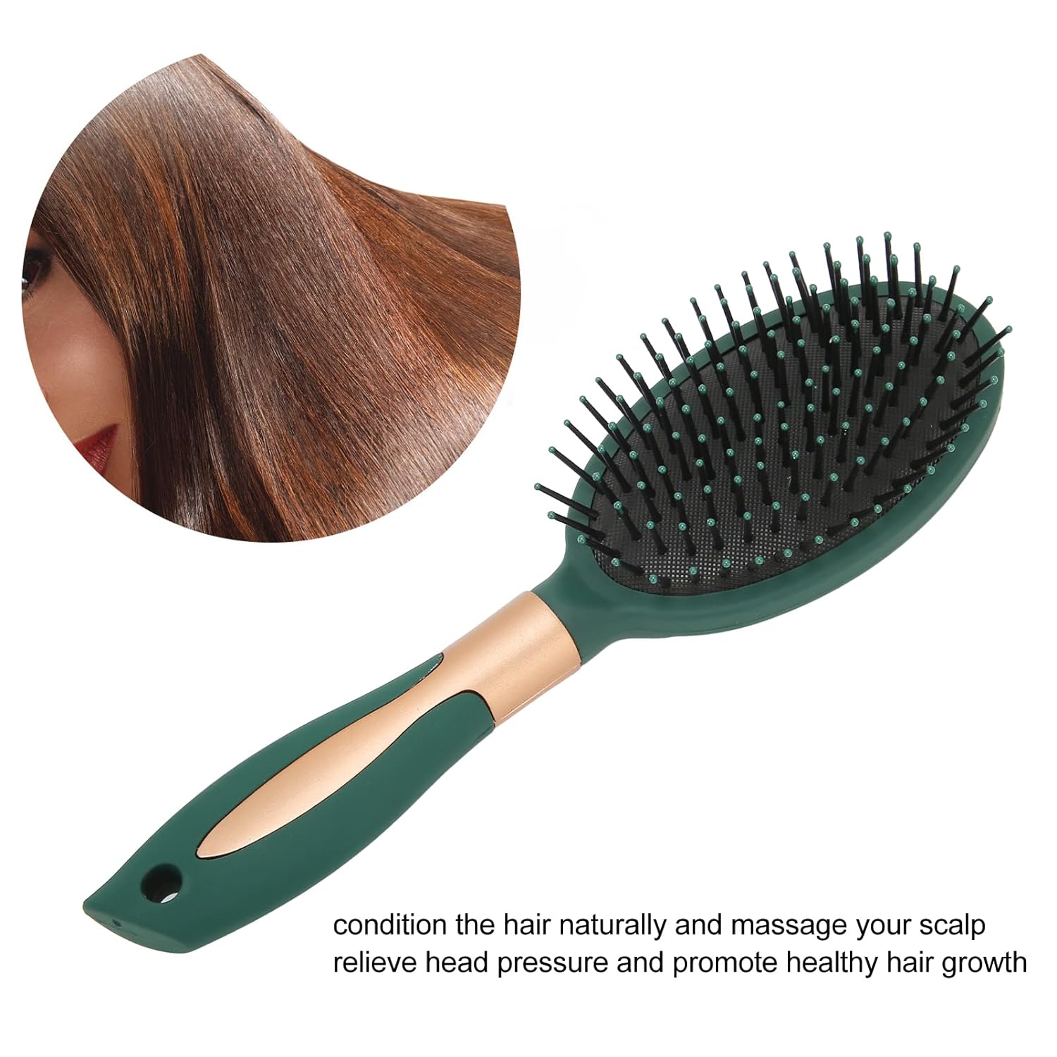 6415 Massage Comb, Air Cushion Massage Hair Brush Ergonomic Matt Disappointment for Straight Curly Hair Cushion Curly Hair Comb for All Hair Types, Home Salon DIY Hairdressing Tool  (1 Pc) Eshaan Traders