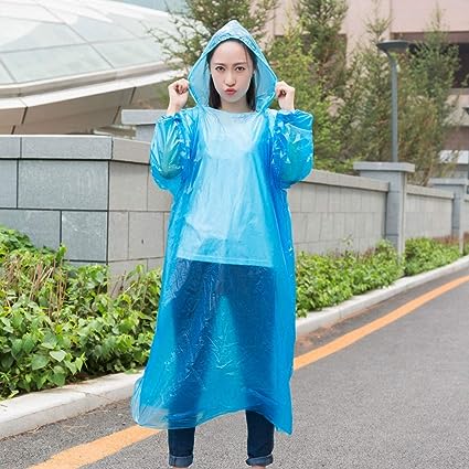 9311 Portable Adult Rain Coat, Raincoat Waterproof Button Cardigan Portable Raincoat  Adult Outdoor Traveling Plastic Material Raincoat/Rain wear/Rain Suit for Outdoor Accessory (1pc) Eshaan Traders