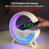 1301 3-in-1 Multi-Function LED Night Lamp with Bluetooth Speaker, Wireless Charging, for Bedroom for Music, Party and Mood Lighting - Perfect Gift for All Occasions  blootuth speaker (Media Player) Eshaan Traders