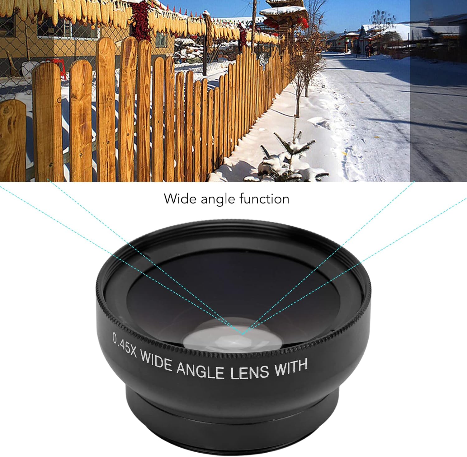 6553 Camera Lens External Phone Lens Phone Camera Lens 0.45X Universal Ultra Wide Angle 12.5X Beauty Function External Lens Camera Accessories for Take Pictures, most Android Smartphone Eshaan Traders