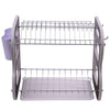 7792 DISH DRAINER TWO LAYER DISH DRYING RACK WITH DRAIN BOARD Eshaan Traders