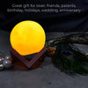 6273A true home Moon Night LAMP with Wooden Stand Night LAMP for Bedroom Eshaan Traders