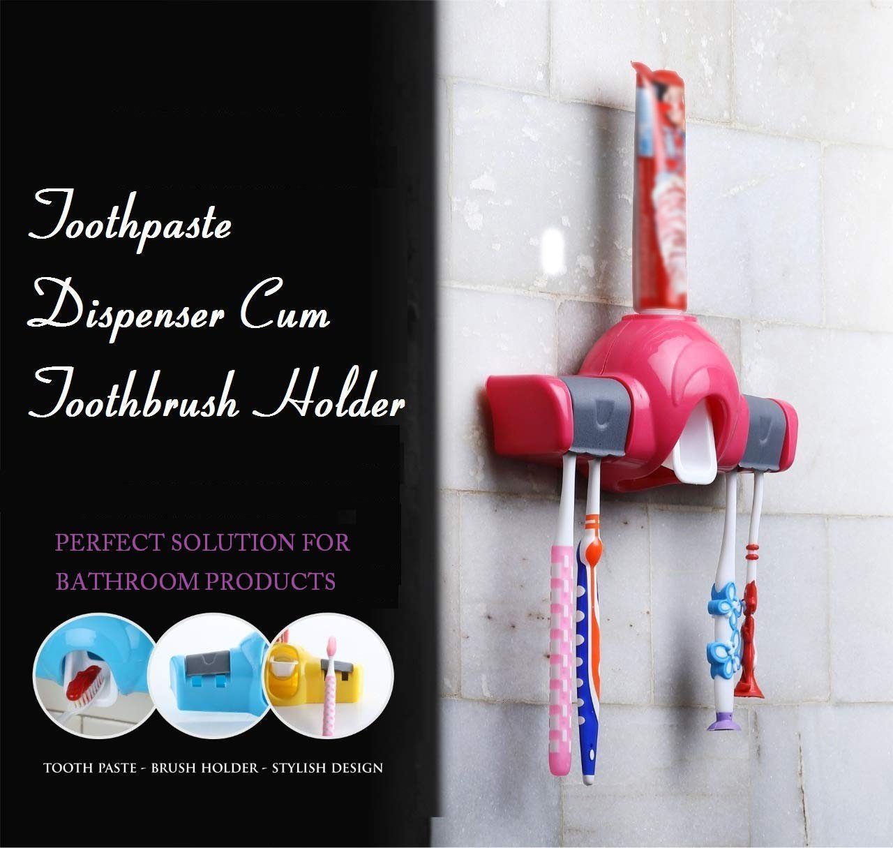 2139 Automatic Push Toothpaste Squeezer Dispenser Eshaan Traders