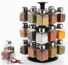 5504 All New Square 24 Bottle Design 360 Degree Revolving Spice Rack Container Condiment, Pieces Set, Square Small Container Eshaan Traders