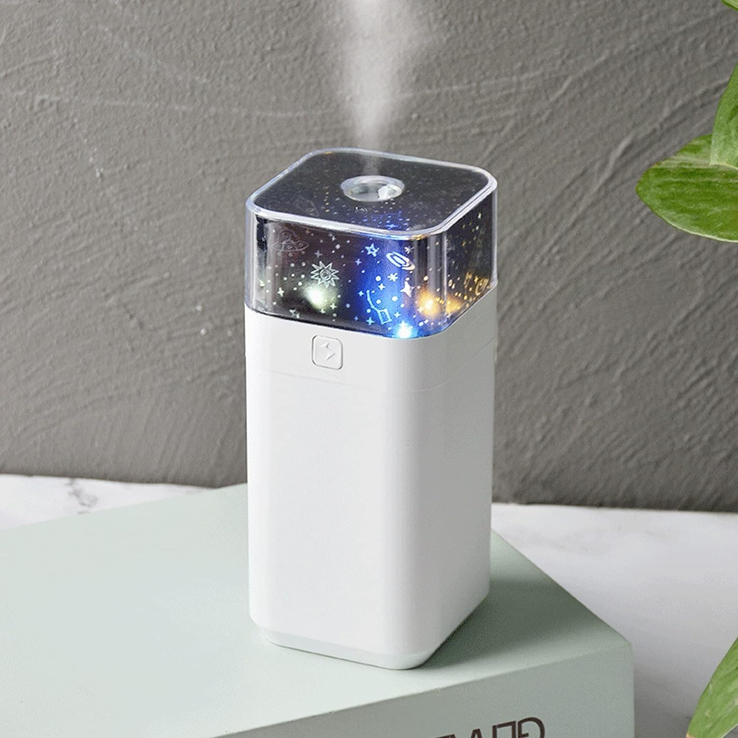 0221 Star Night Light Projector Humidifier, for Kids Room, Starlight Humidifier Ultrasonic LED Night Light Silent 300ml Dual Mode Mini Humidifier, for Home for Office Eshaan Traders