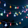 6603  28 LED / Star 3.9 Meter Star Shape Led Light Battery Operated with Flashing Modes for Home Decoration, Kids Room, Waterproof Diwali & Wedding LED Christmas Light Indoor and Outdoor Light ,Festival Decoration (Multicolor Battery Not Included 3.9Mtr) Eshaan Traders