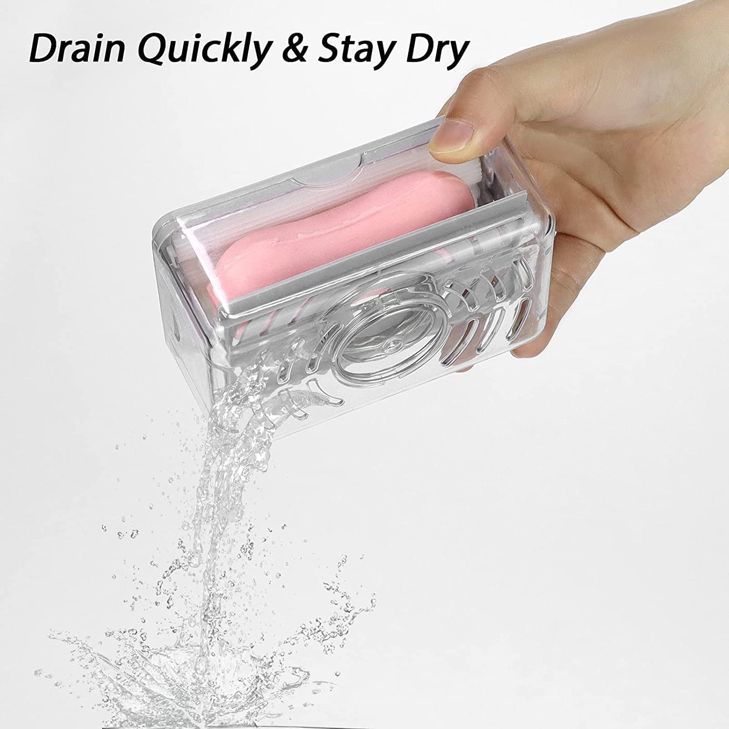 6303 2-IN-1 PORTABLE SOAP ROLLER DISH & SOAP DISPENSER WITH ROLLER AND DRAIN HOLES, MULTIFUNCTIONAL SOAP HOLDER FOAMING SOAP BAR BOX FOR HOME, KITCHEN, BATHROOM Eshaan Traders