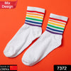 7372 Mix Design Socks for Men. Premium ankle Length sports socks with thick cotton cushion. Multi-Purpose. Football socks Eshaan Traders