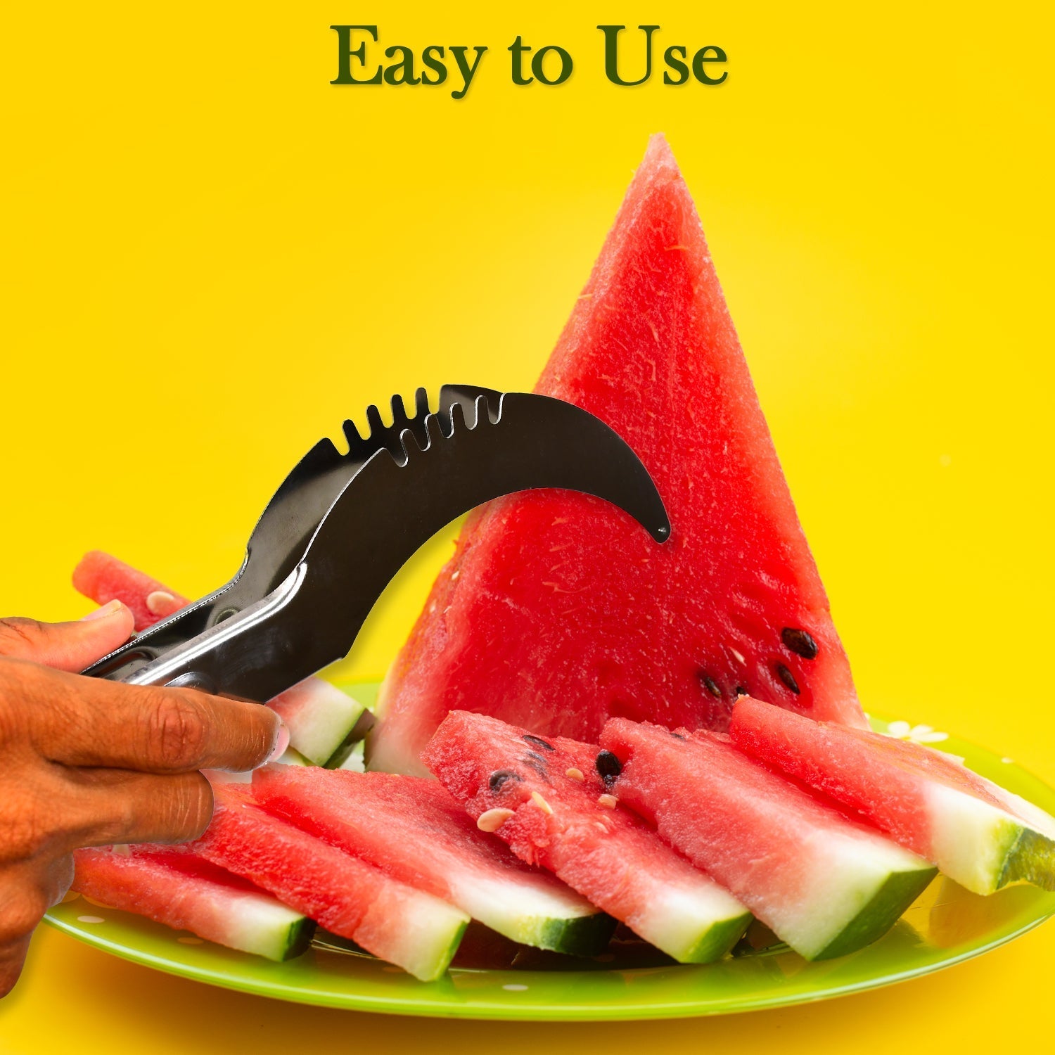 2981 Watermelon Cantaloupe Slicer Stainless Steel Knife Corer Fruit Vegetable - Tools Kitchen Gadgets Melon Slicer Cutter Melon Fruit DeoDap