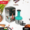 2923 2 In 1 Push Chop 1100Ml Used For Chopping Of Fruits And Vegetables. Eshaan Traders