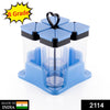 2114  Multipurpose Spice Rack For kitchen Plastic Made set of 4 Jar Eshaan Traders