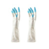 4934 Reusable Rubber Latex PVC Flock lined Elbow Length Hand Gloves cleaning gloves DeoDap