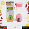 Multi-Purpose Portable USB Electric Juicer 6-Blades, Protein Shaker, Blender Mixer Cup (380 ML) Eshaan Traders