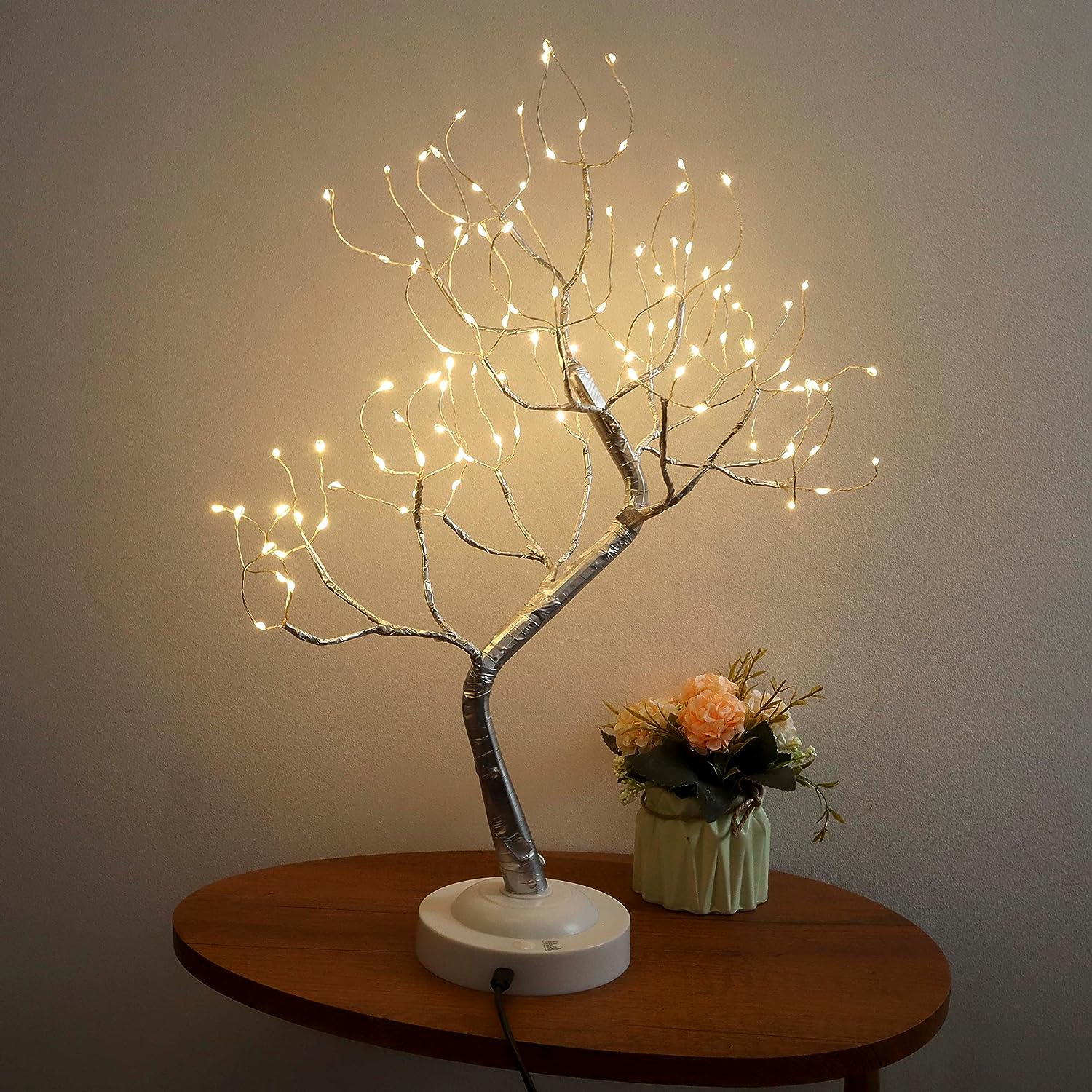 9391 108 LED Birch Tree Lights Artificial Tabletop Fairy Tree Lamp Eight Lighting Modes USB or Battery Operated with Timer Decor for Bedroom Living Room Wedding Christmas Easter Eshaan Traders