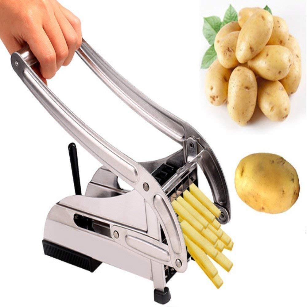 0083A STAINLESS STEEL FRENCH FRIES POTATO CHIPS STRIP CUTTER MACHINE WITH BLADE Eshaan Traders