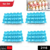 2116 15 Cavity Plastic Egg Tray Egg Trays for Storage with 15 Eggs Holder (4 Pc Set) Eshaan Traders