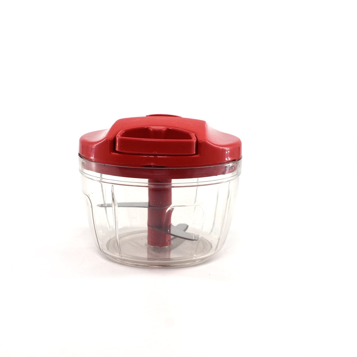 2283R Manual Red mini plastic food chopper with extra sharp blades (375 Ml) Eshaan Traders