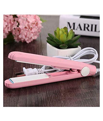 1215 Mini Portable Electronic Hair Straightener and Curler DeoDap