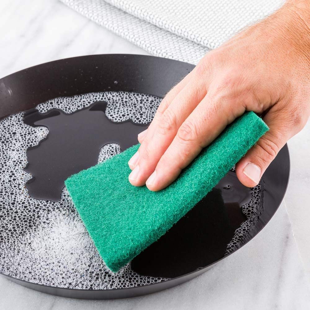 3438 Scrub Sponge Cleaning Pads Aqua Green (Pack Of 6) DeoDap