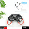 0867 Hand Free Personal Fan - Portable USB Battery Rechargeable With Battery Comaprtment Mini Fan - Headphone Design Wearable Neckband Fan Necklance Fan Cooler Fan for Home, Sport, Camping, Beach, Travel, Office (Battery Not Included) Eshaan Traders