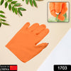 1703 Gloves Silicone Thumb Knife Finger Protector Gears Cutting Vegetable Harvesting Knife Pinching Plant Blade Scissors Garden Gloves, Right-Handed Gloves (1Pc) Eshaan Traders