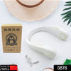 0876 Neck Fan, Portable and Wearable Personal Fan, USB Rechargeable, Headphone Design, Neckband Fan with 3 Speeds, suitable for outdoor family sports travel Eshaan Traders