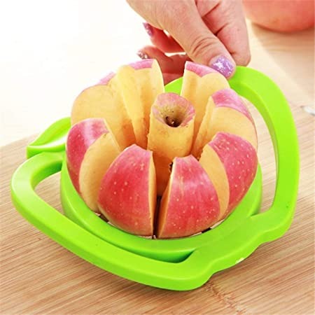 2457 Plastic Apple Cutter Slicer with 8 Blades and Handle DeoDap