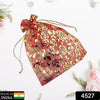 4527  Net Fabric Drawstring Pouch for Dry Fruits Packing, Organza Shagun Potli Baba, Wedding Party Favor Gift Bags Eshaan Traders