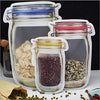 0855 Plastics Transparent Jar Shaped Stand-up Pouch With Zipper DeoDap