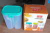 2146 Plastic 2 Sections Air Tight Transparent Food Grain Cereal Storage Container (2 ltr) (With Box) Eshaan Traders