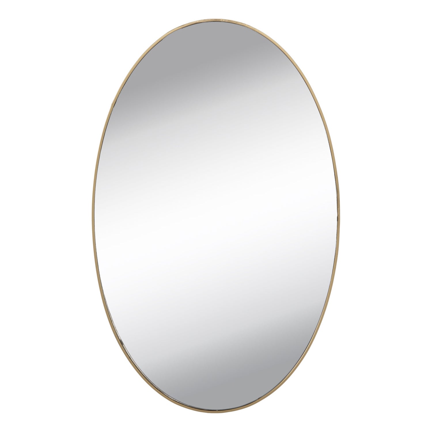 1748 Oval Frame Less Mirror Wall Sticker for Dressing Eshaan Traders