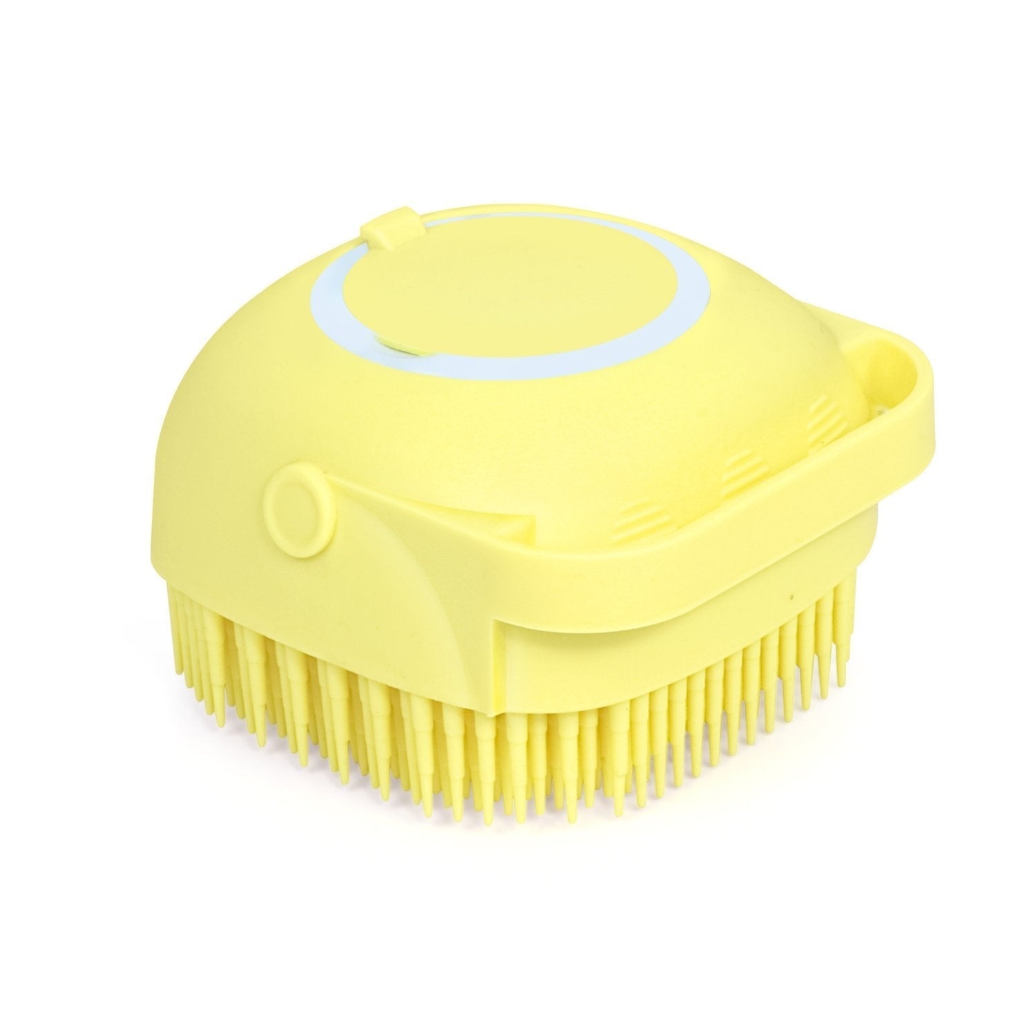 1348 Silicone Massage Bath Body Brush Soft Bristle With Shampoo Dispenser Eshaan Traders