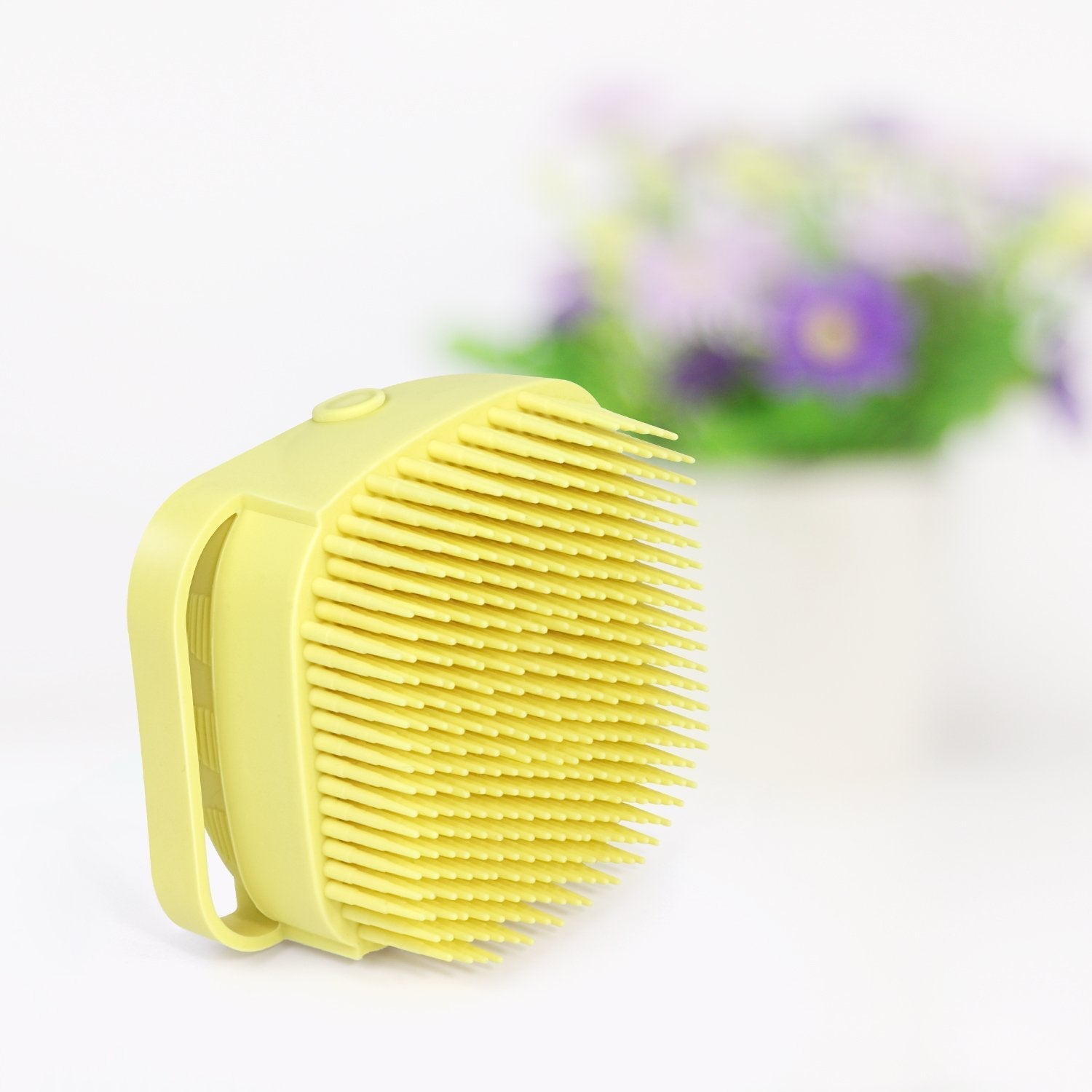 1348B SILICONE MASSAGE BATH BODY BRUSH WITH SHAMPOO DISPENSER Eshaan Traders