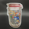 1074 Reusable Airtight Seal Plastic Food Storage Mason Jar Zipper (500ml) Eshaan Traders