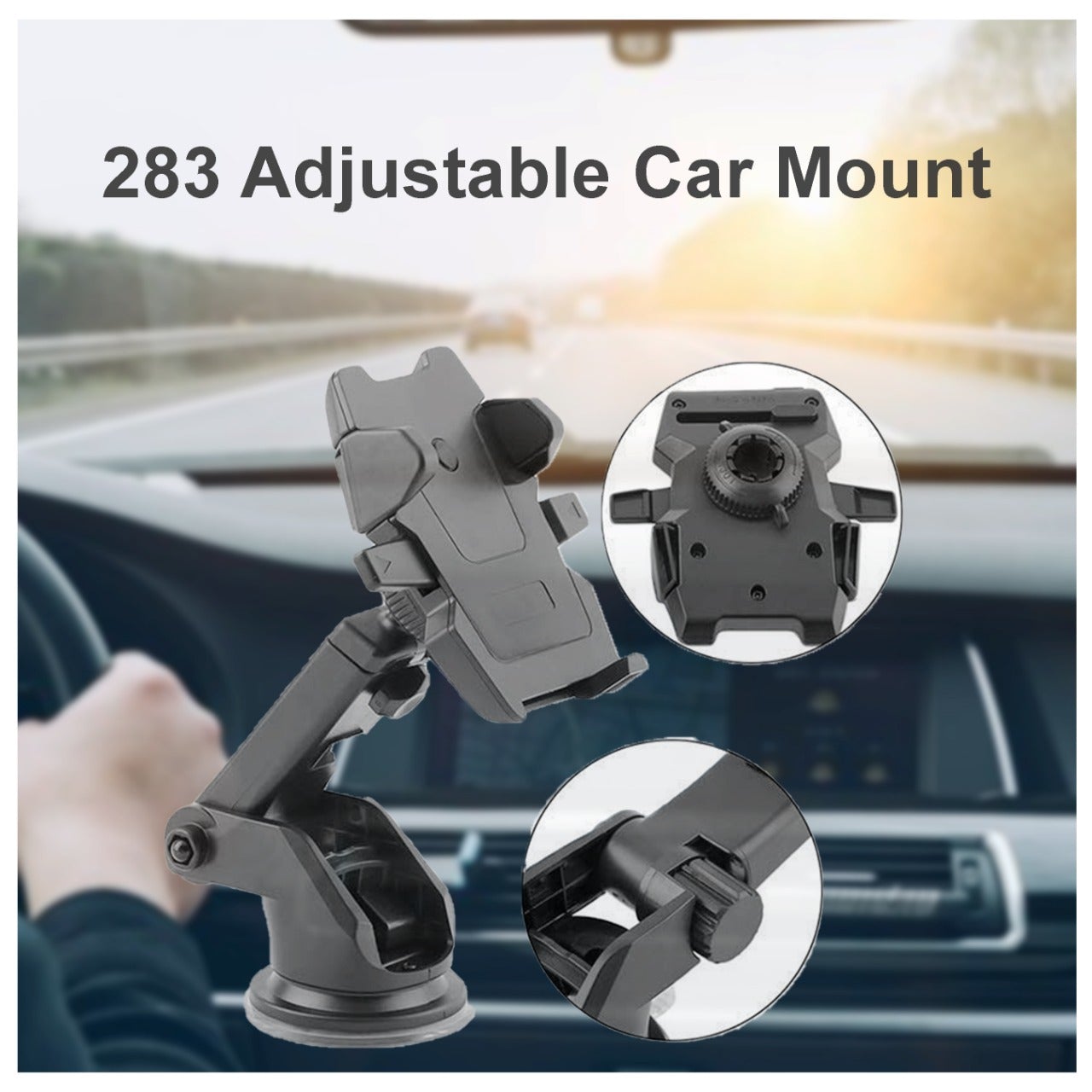 0283 Adjustable Car Mount (Multicolour) DeoDap