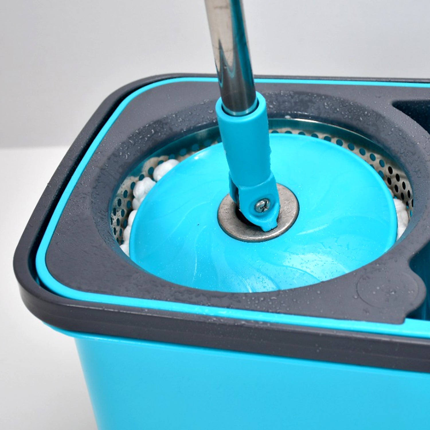 4027 QUICK SPIN MOP PLASTIC SPIN, BUCKET FLOOR CLEANING, EASY WHEELS & BIG BUCKET, FLOOR CLEANING MOP WITH BUCKET Eshaan Traders