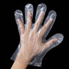 0670 Plastic Transparent Disposable Clear Gloves (White) (100Pc) DeoDap