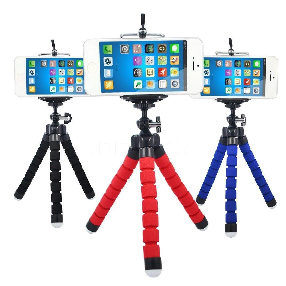 0266 Portable Mini Octopus Tripod Stand with Phone Holder for Live Selfie, Mobile Phone Portable and Adjustable Stent Eshaan Traders