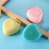 6424 Silicon Massage Bath Brush Hair, Scalp & Bathing Brush For Cleaning Body DeoDap