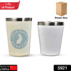 5921 Vacuum Stainless Steel Drinking Glass for Water, Milk Tea Coffee Lassi Glass Tumbler  Premium Glass Eshaan Traders