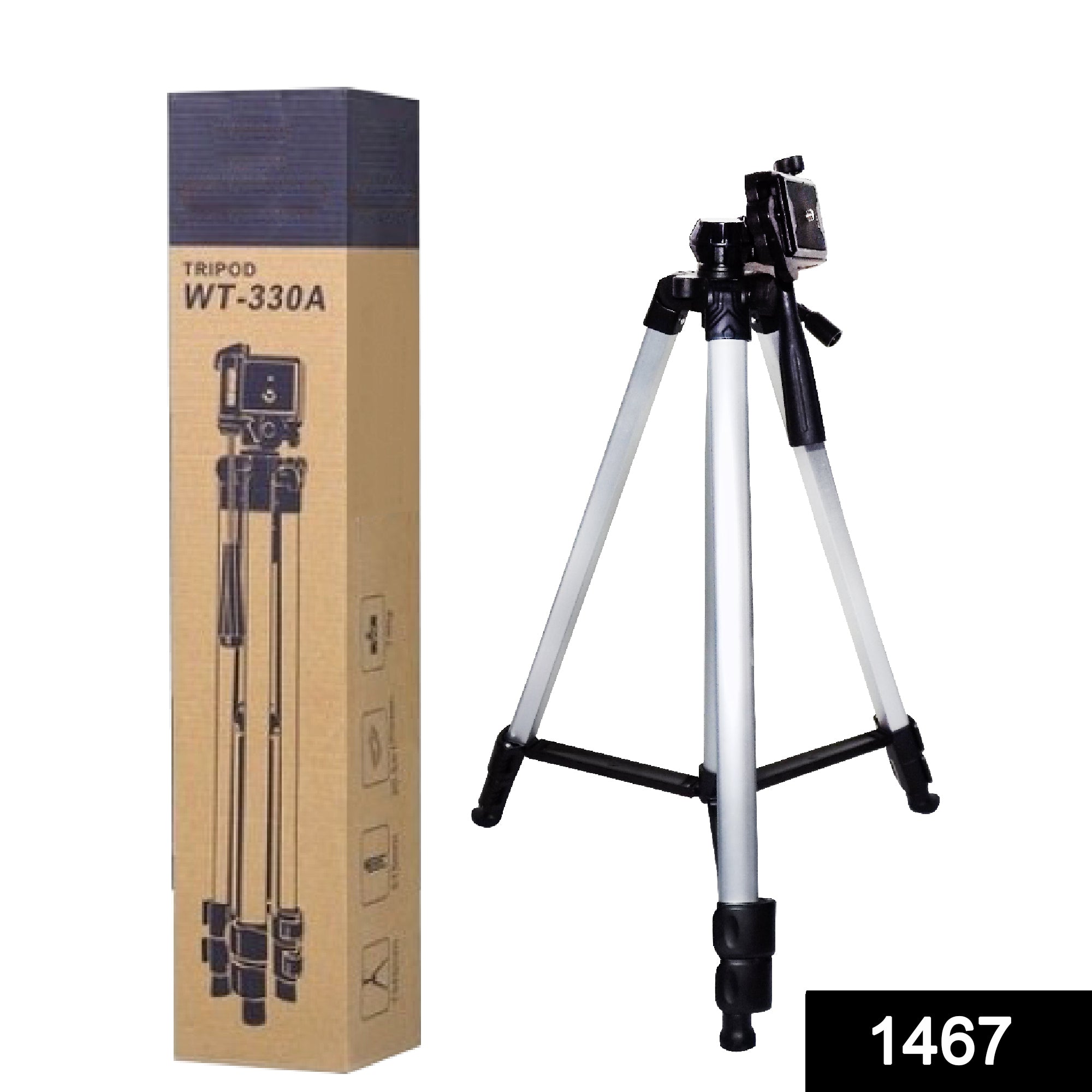 1467 Long Lightweight Aluminum Tripod Stand DeoDap