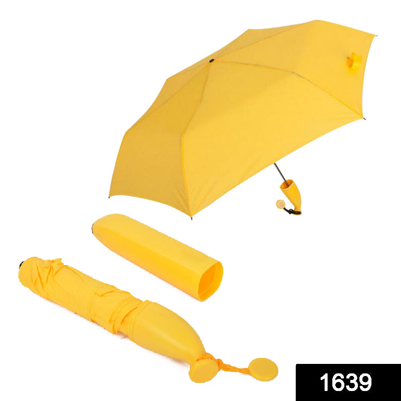 1639 Stylish Banana Shaped Mini Foldable Umbrella Eshaan Traders