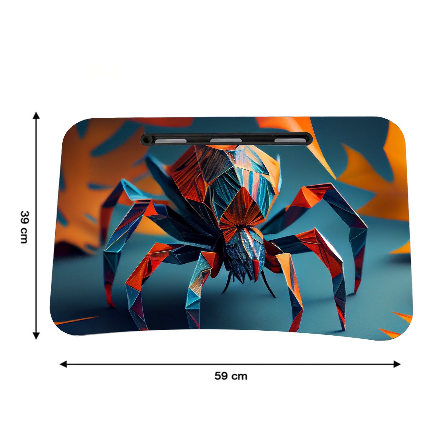 7692 Foldable Laptop Spiderman Printed Table for Adults , Portable Study Table for Kids, Work from Home Lapdesk with Tablet Holder and Cupholder Table Eshaan Traders